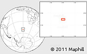 Blank Location Map of the area around 51° 3' 43" S, 0° 4' 30" E