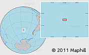 Gray Location Map of the area around 51° 3' 43" S, 112° 58' 29" W