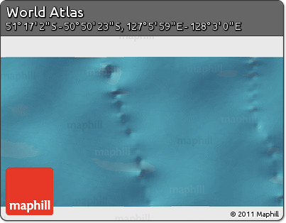 Satellite 3D Map of the Area around 51° 3' 43" S, 127° 34' 30" E
