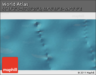 Satellite 3D Map of the Area around 51° 3' 43" S, 127° 34' 30" E