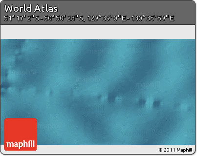 Satellite 3D Map of the Area around 51° 3' 43" S, 130° 7' 30" E