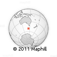 Outline Map of the Area around 51° 3' 43" S, 143° 43' 29" E, rectangular outline