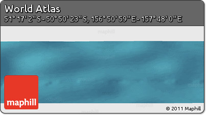 Satellite Panoramic Map of the Area around 51° 3' 43" S, 157° 19' 29" E