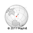 Outline Map of the Area around 51° 3' 43" S, 164° 7' 30" E, rectangular outline