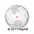 Outline Map of the Area around 51° 3' 43" S, 38° 19' 30" E, rectangular outline
