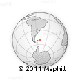 Outline Map of the Area around 51° 3' 43" S, 50° 55' 29" W, rectangular outline