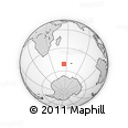 Outline Map of the Area around 51° 3' 43" S, 54° 28' 30" E, rectangular outline