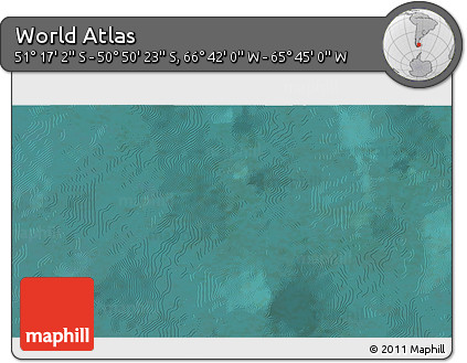 Satellite 3D Map of the Area around 51° 3' 43" S, 66° 13' 29" W