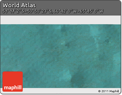 Satellite 3D Map of the Area around 51° 3' 43" S, 66° 13' 29" W