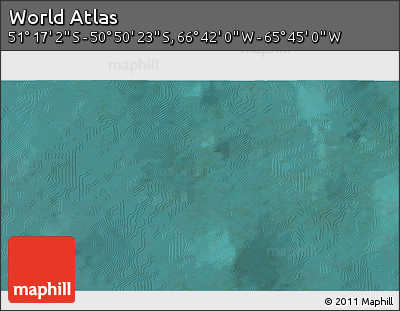 Satellite 3D Map of the Area around 51° 3' 43" S, 66° 13' 29" W