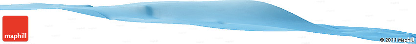 Shaded Relief Horizon Map of the Area around 51° 3' 43" S, 75° 43' 29" E