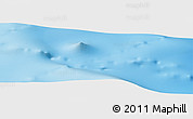 Physical Panoramic Map of the area around 51° 3' 43" S, 75° 43' 29" E