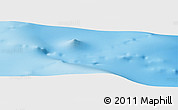 Shaded Relief Panoramic Map of the area around 51° 3' 43" S, 75° 43' 29" E
