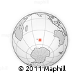 Outline Map of the Area around 51° 3' 43" S, 78° 16' 30" E, rectangular outline