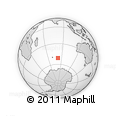 Outline Map of the Area around 51° 3' 43" S, 81° 40' 30" E, rectangular outline
