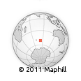 Outline Map of the Area around 51° 3' 43" S, 82° 31' 30" E, rectangular outline