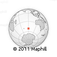 Outline Map of the Area around 51° 3' 43" S, 90° 10' 30" E, rectangular outline