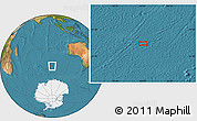 Satellite Location Map of the area around 51° 3' 43" S, 93° 34' 29" E