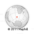 Outline Map of the Area around 51° 27' 30" S, 10° 16' 30" E, rectangular outline