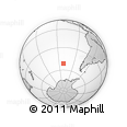 Outline Map of the Area around 51° 27' 30" S, 111° 16' 30" W, rectangular outline