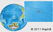 Physical Location Map of the area around 51° 27' 30" S, 112° 7' 30" W