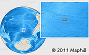 Shaded Relief Location Map of the area around 51° 27' 30" S, 112° 7' 30" W