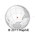 Outline Map of the Area around 51° 27' 30" S, 112° 7' 30" W, rectangular outline