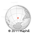 Outline Map of the Area around 51° 27' 30" S, 112° 58' 29" W, rectangular outline