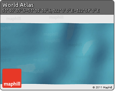 Satellite 3D Map of the Area around 51° 27' 30" S, 122° 28' 29" E
