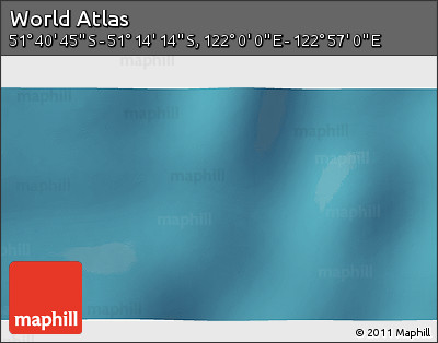 Satellite 3D Map of the Area around 51° 27' 30" S, 122° 28' 29" E