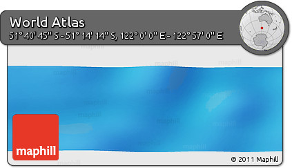 Physical Panoramic Map of the Area around 51° 27' 30" S, 122° 28' 29" E