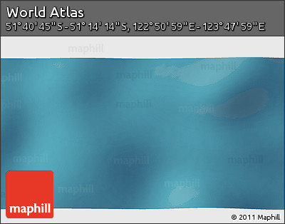 Satellite 3D Map of the Area around 51° 27' 30" S, 123° 19' 29" E