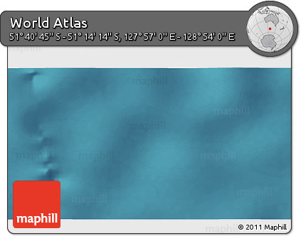 Satellite 3D Map of the Area around 51° 27' 30" S, 128° 25' 30" E