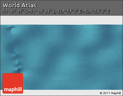 Satellite 3D Map of the Area around 51° 27' 30" S, 128° 25' 30" E