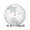 Outline Map of the Area around 51° 27' 30" S, 144° 34' 29" E, rectangular outline