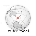 Outline Map of the Area around 51° 27' 30" S, 161° 34' 29" E, rectangular outline
