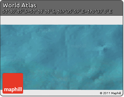 Satellite 3D Map of the Area around 51° 27' 30" S, 170° 4' 29" E