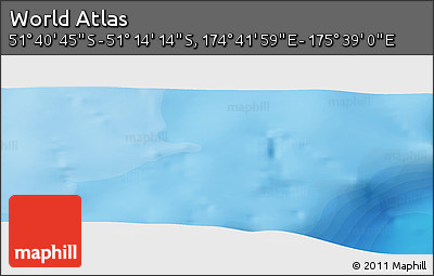 Political Panoramic Map of the Area around 51° 27' 30" S, 175° 10' 30" E