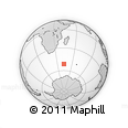 Outline Map of the Area around 51° 27' 30" S, 43° 25' 29" E, rectangular outline