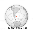 Outline Map of the Area around 51° 27' 30" S, 52° 37' 30" W, rectangular outline