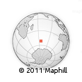 Where is the area around 51° 27' 30" S, 66° 22' 30" E located? Outline Map of the Area around 51° 27' 30" S, 66° 22' 30" E, rectangular outline