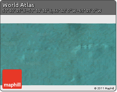 Satellite 3D Map of the Area around 51° 27' 30" S, 66° 13' 29" W