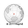 Where is the area around 51° 27' 30" S, 68° 55' 30" E located? Outline Map of the Area around 51° 27' 30" S, 68° 55' 30" E, rectangular outline