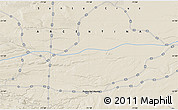 Shaded Relief Map of the area around 51° 27' 30" S, 71° 19' 29" W