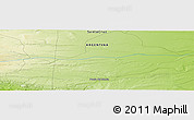Physical Panoramic Map of the area around 51° 27' 30" S, 71° 19' 29" W