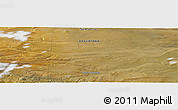 Satellite Panoramic Map of the area around 51° 27' 30" S, 71° 19' 29" W
