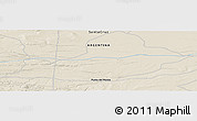 Shaded Relief Panoramic Map of the area around 51° 27' 30" S, 71° 19' 29" W