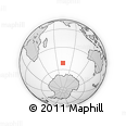 Outline Map of the Area around 51° 27' 30" S, 72° 19' 29" E, rectangular outline