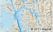 Shaded Relief Map of the area around 51° 27' 30" S, 73° 52' 30" W