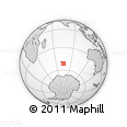 Outline Map of the Area around 51° 27' 30" S, 74° 52' 30" E, rectangular outline
